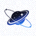 星空体育官网Logo：深蓝夜空背景上的绿色五角星与动感运动线条标志